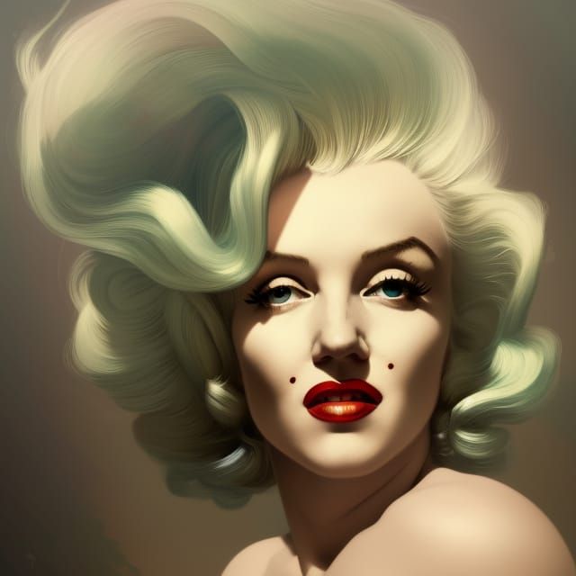 Marilyn Monroe with extreme hair