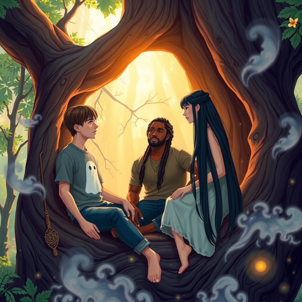 Mystical Friends Bask in Whimsical Forest Wonderland