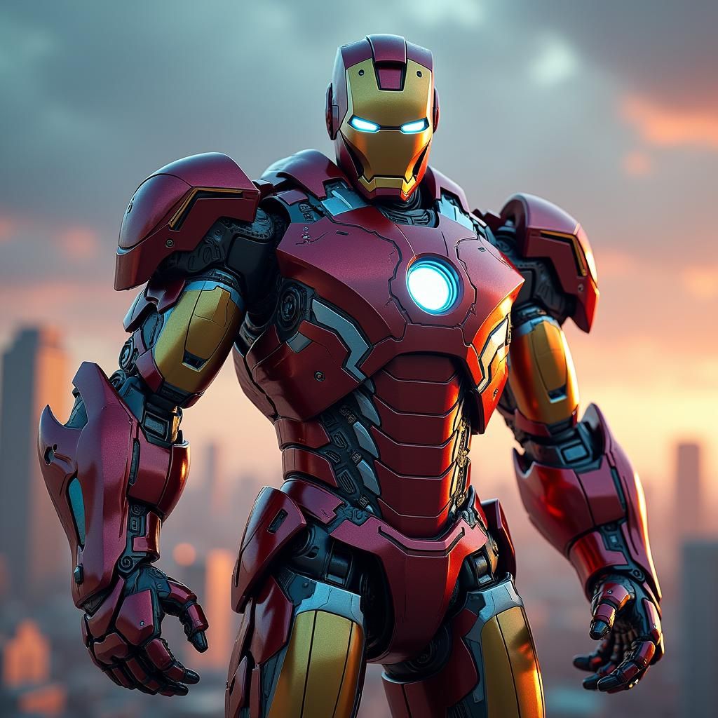 Iron Man and Optimus Prime Fusion in Unreal Engine