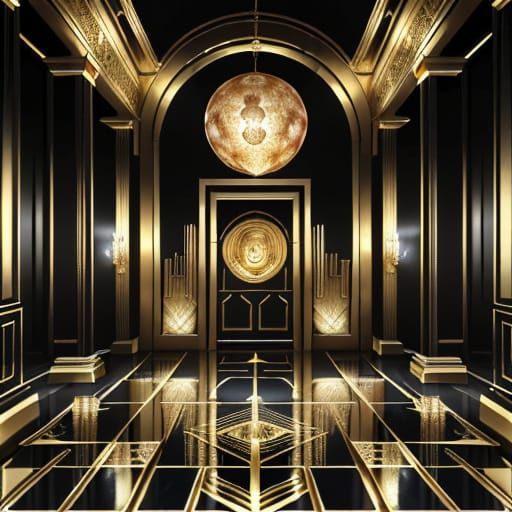 Luxurious Ferengi Treasury in Golden Latinum