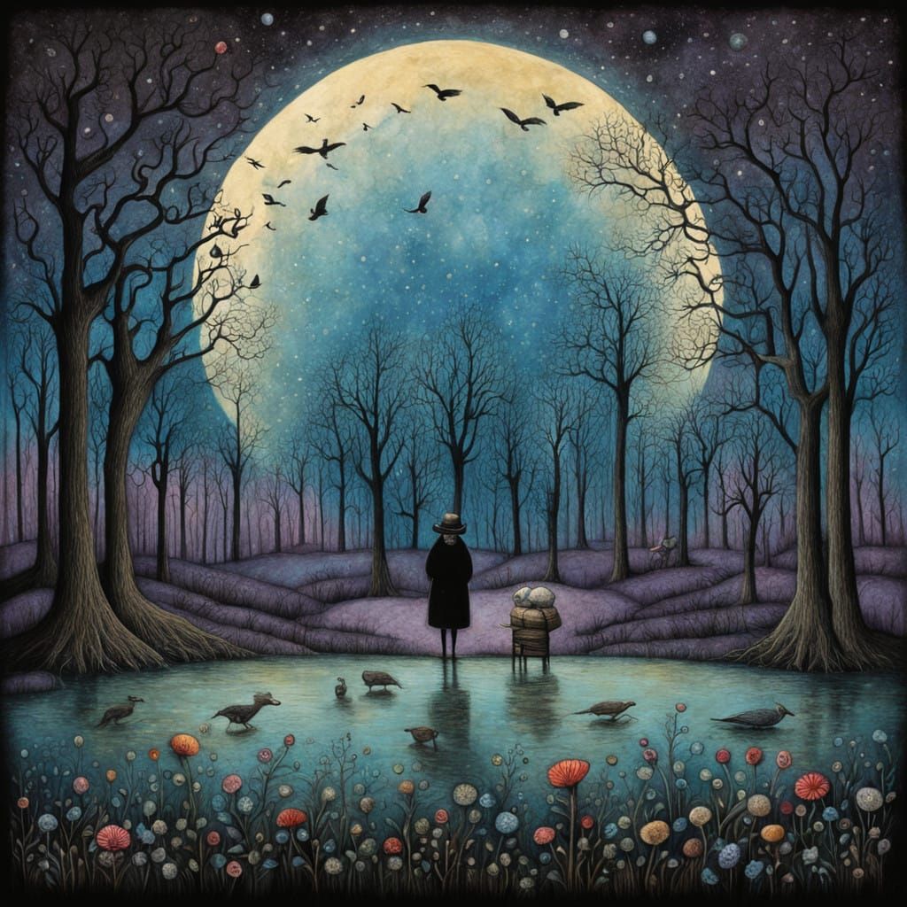 Artists' Landscapes by the Serene Lake