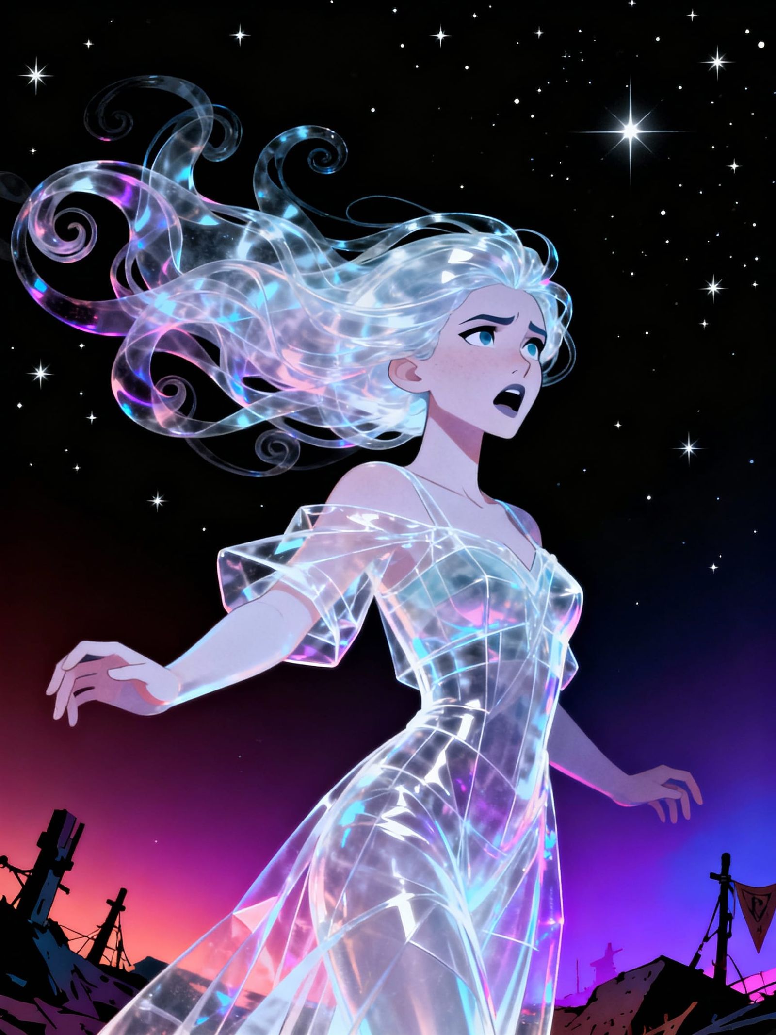 in the minimalist illustrative style of pascal campion, Jojo Aguilar, BakaArts, Rlonart, day of the tentacle, sable, Sup...