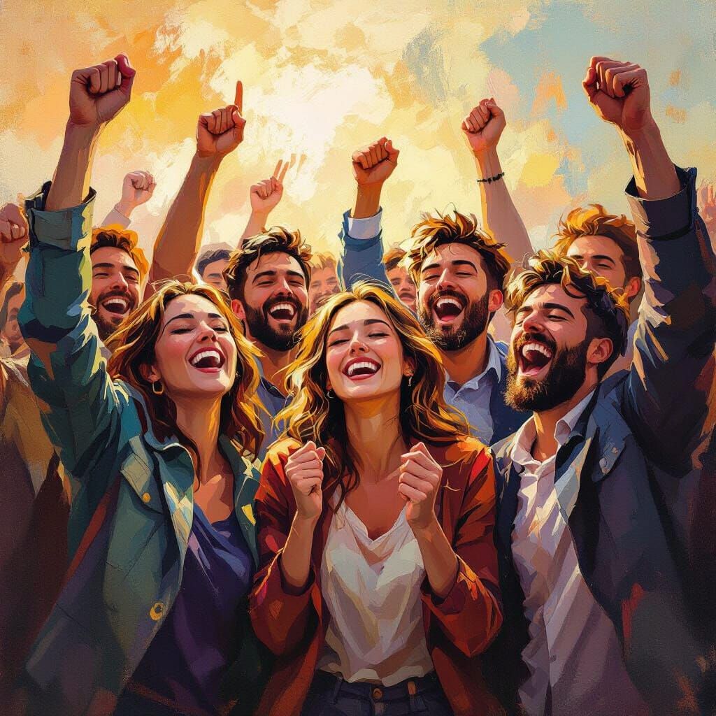 Joyful Celebration of Freedom After Troubled Times