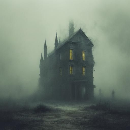 Ethereal Spooky Village in Georgian Style