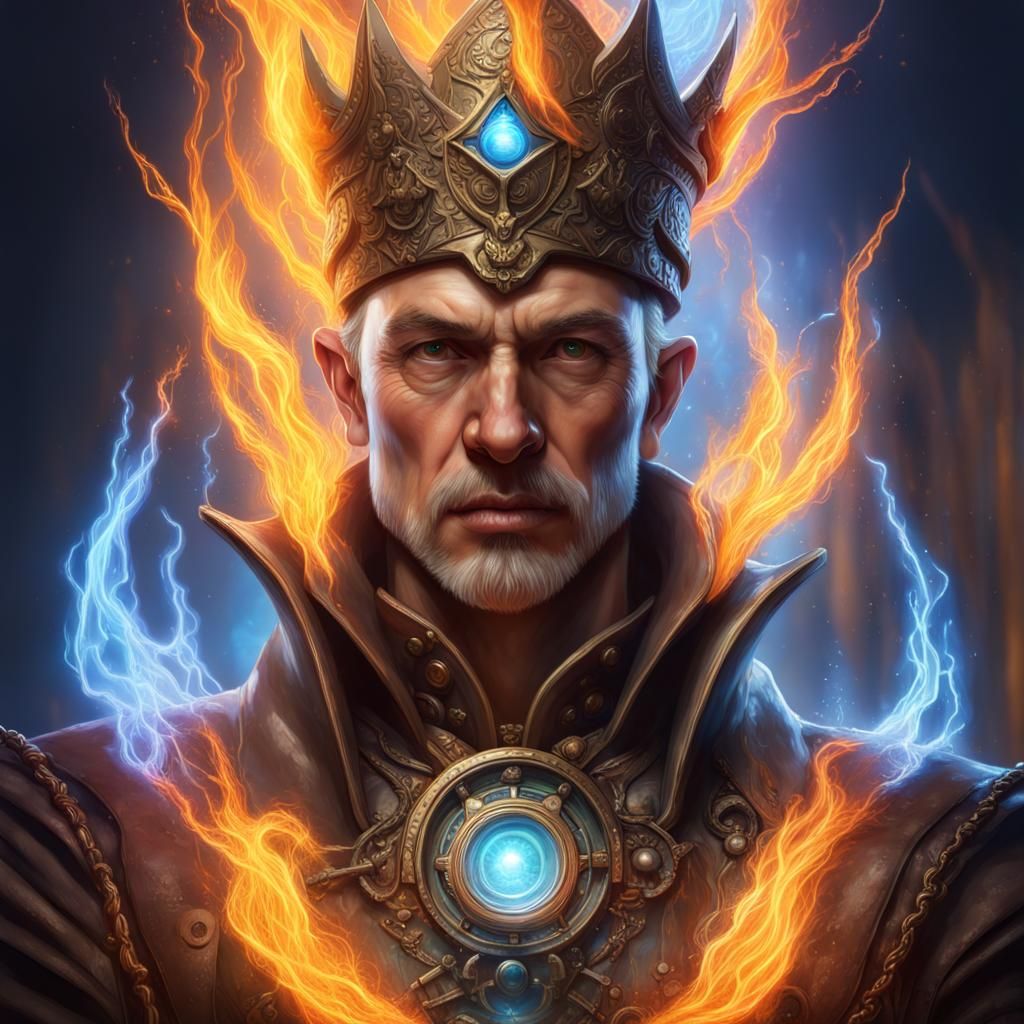 Colorful Alchemy Wizardry Concept Art in Electricity