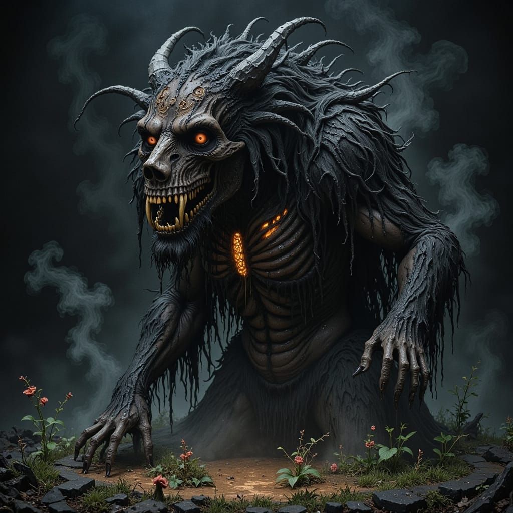 Ancient Fury Beast Guardian of Stone Rings