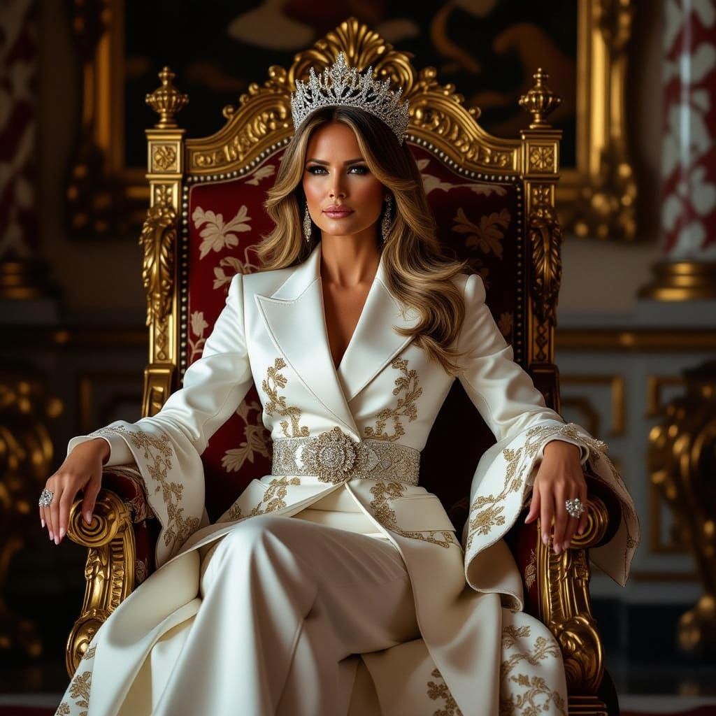 Elegant Queen in Regal Splendor