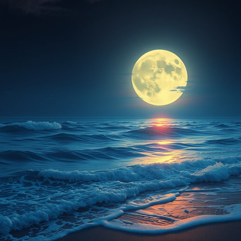 Moonlit Sea Matte Painting in Unreal Engine