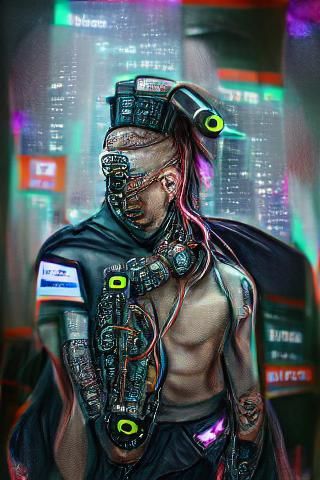 Cyberpunk Cyborg: Enhanced Humanity
