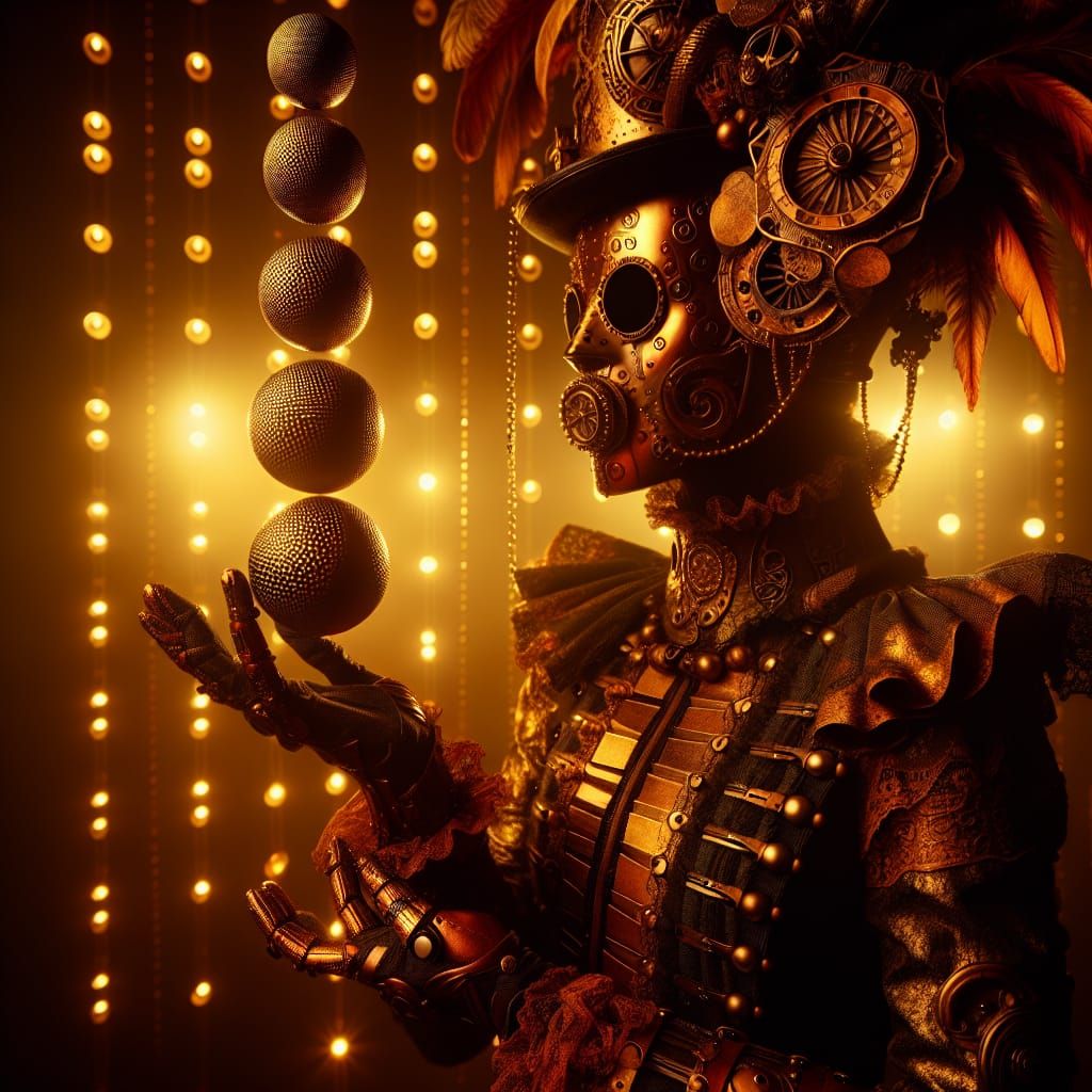 Steampunk Juggernaut at Sci-Fi Masquerade Ball