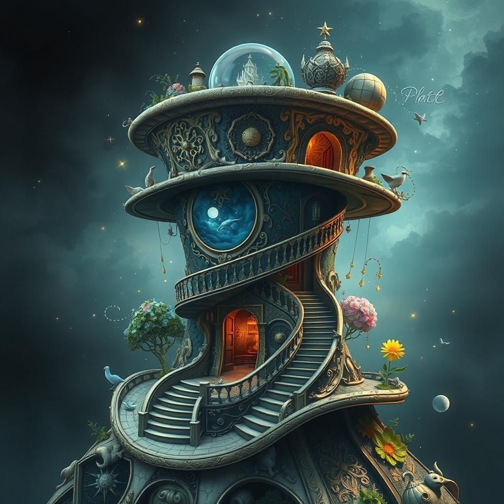 Ornate Top Hat Portal to a Fantastical World