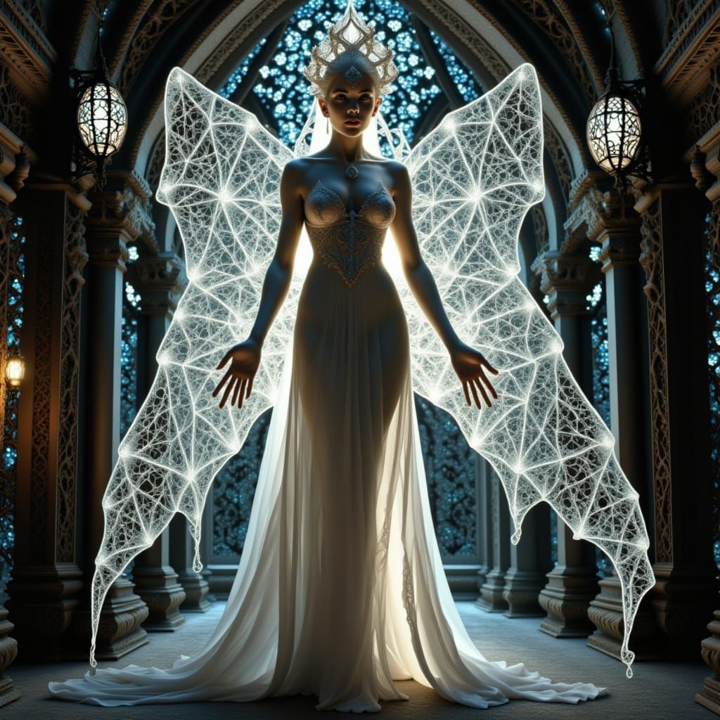 Glowing Fairy Web in Exquisite Divine Style