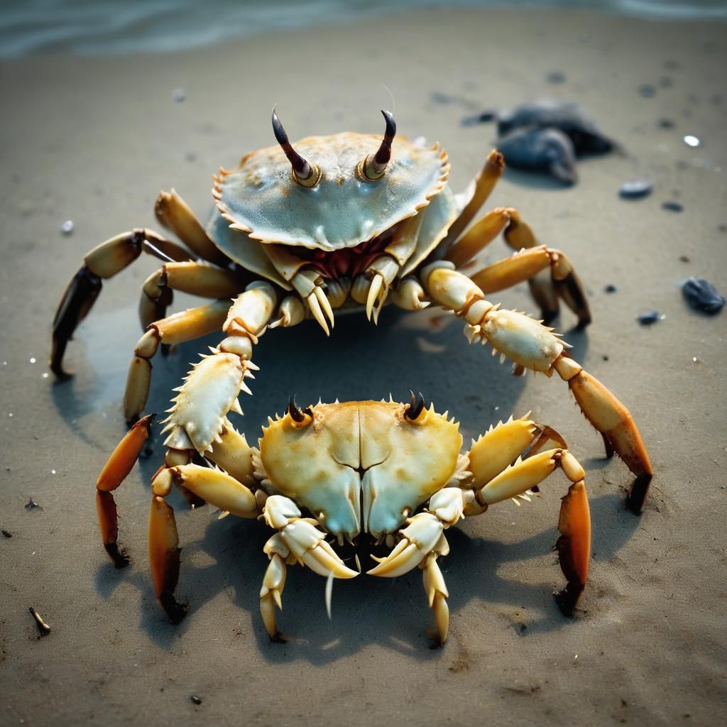 Horrifying Sleep Paralysis Demon Crabs on Beach