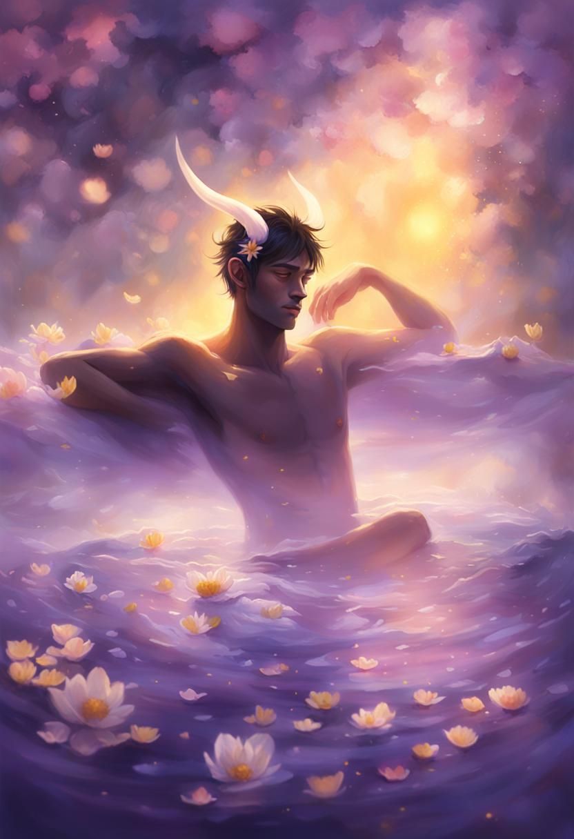 Ethereal Bath: A Concept Art Masterpiece