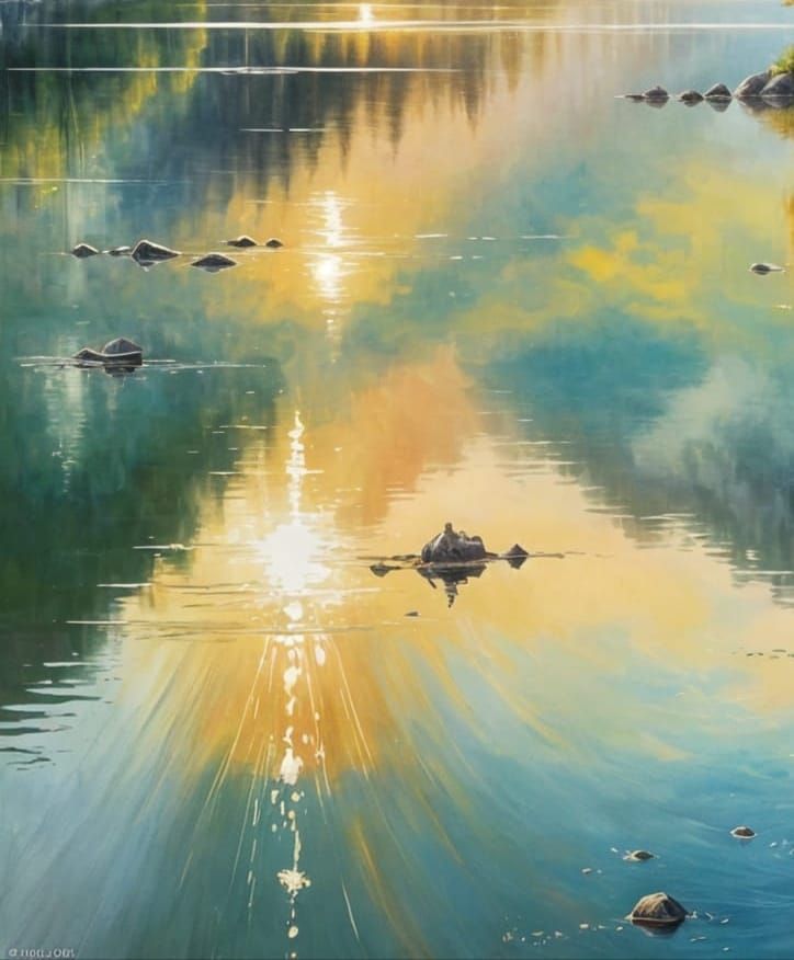 Reflection on the water