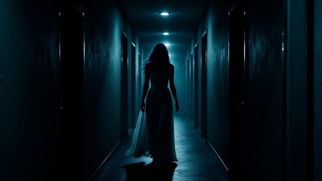 Alcina Dimitrescu in Liminal Resident Evil Hallway