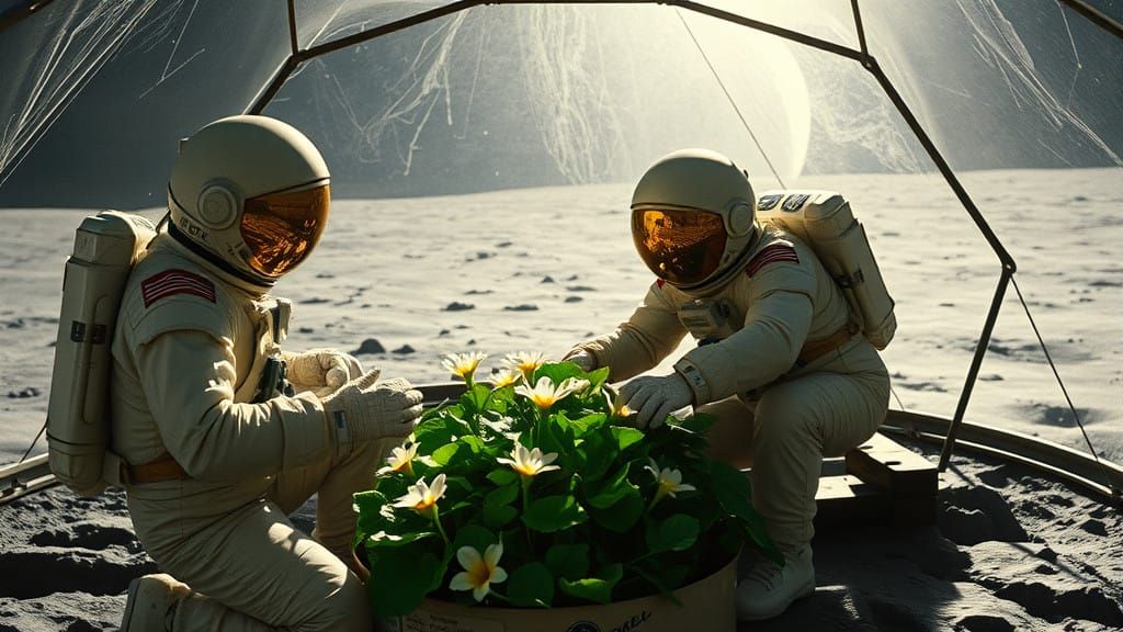 Moon Gardeners: A Cinematic Portrayal of Lunar Serenity