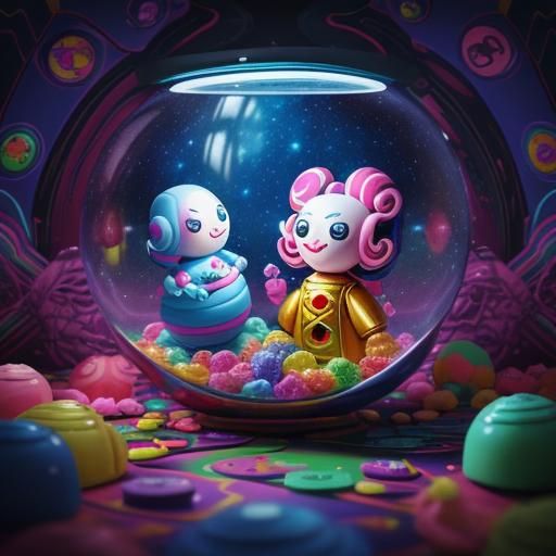 I Have No Mouth: Candy Art Sci-Fi Scene