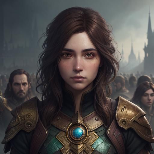 Girl Feeling Invisible: Detailed Matte Painting