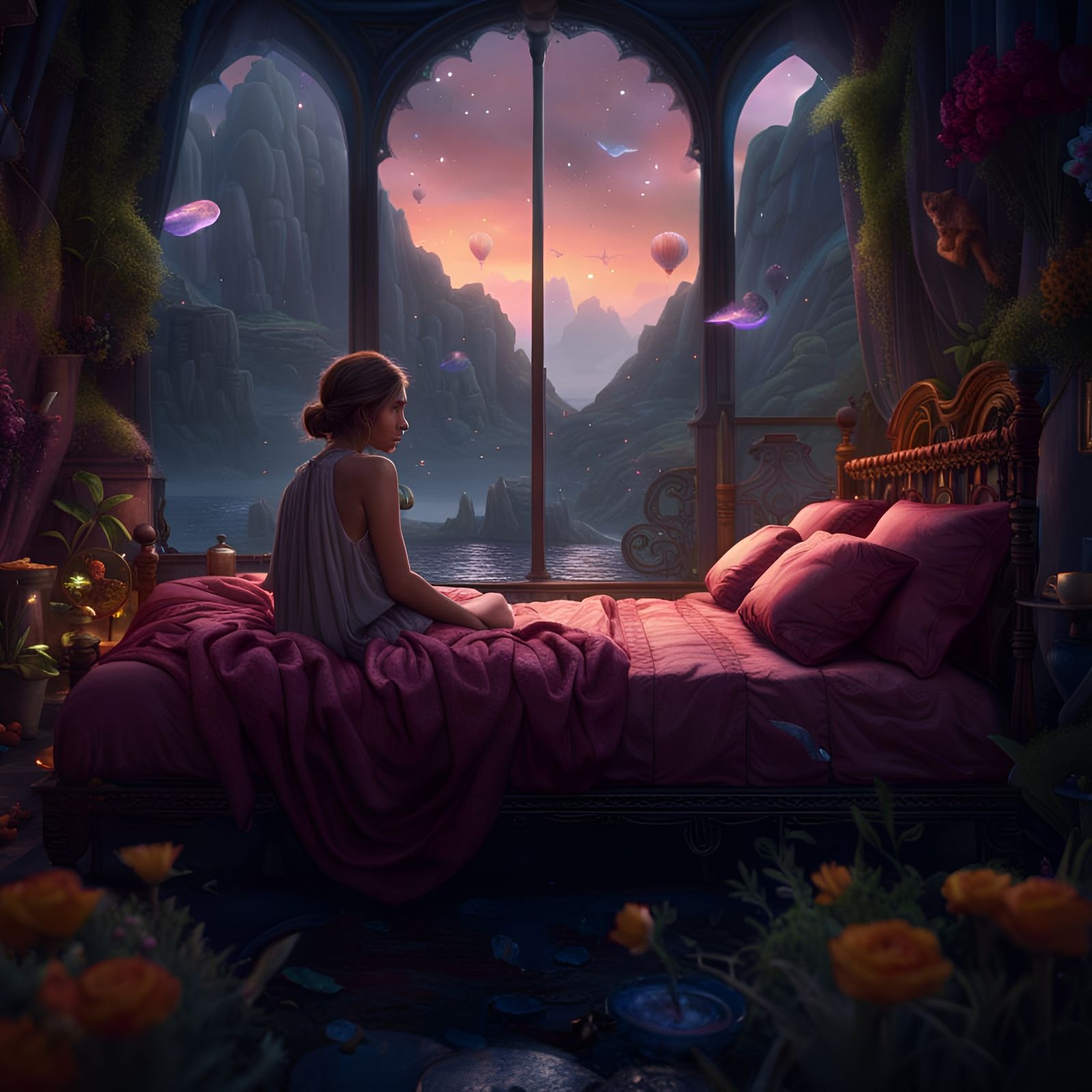 Girl Dreams of Utopia: Fantasy Concept Art