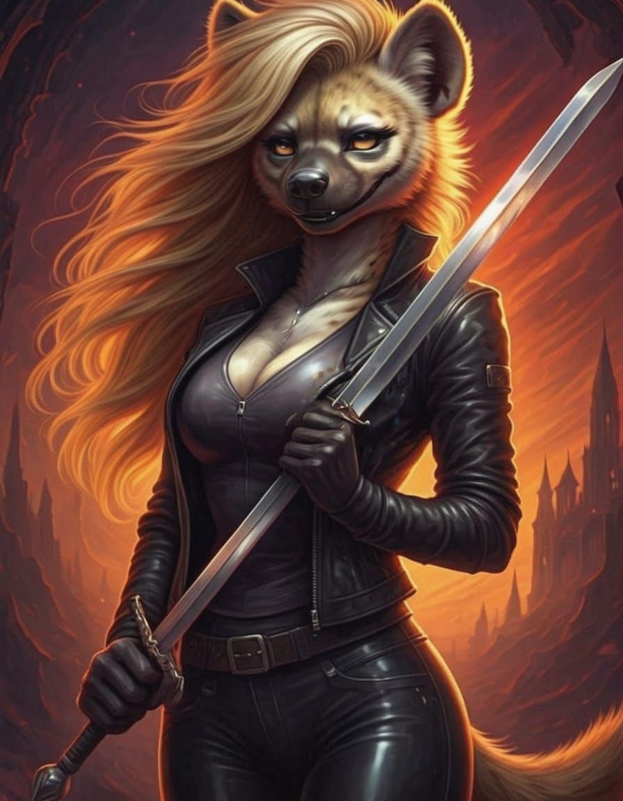 Dark Fantasy Warrior in Accursed Monastery