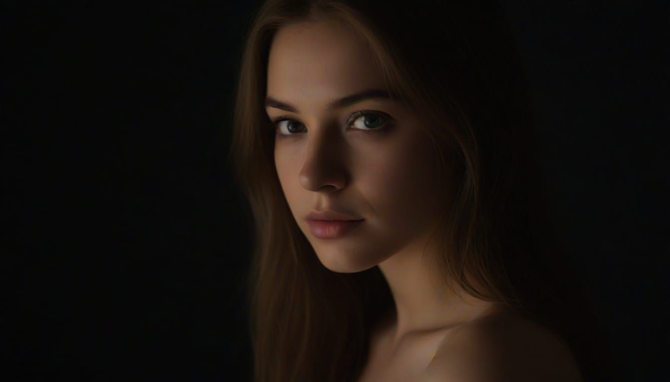 Surreal Radiance: Illuminated Goddess