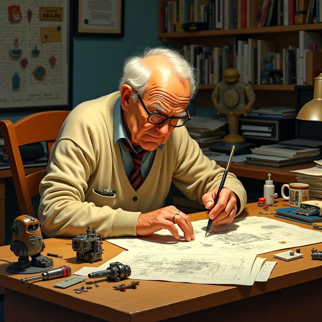 Elderly Inventor Focuses on Toy Design