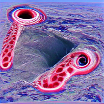 Intricate Hole Pattern: An AI-Generated Abstraction