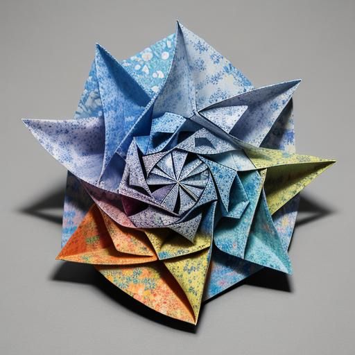 Moderna Paper Sculpture in Soft Focus