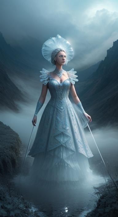 Mysterious Slovak Lady in Vapor Dress