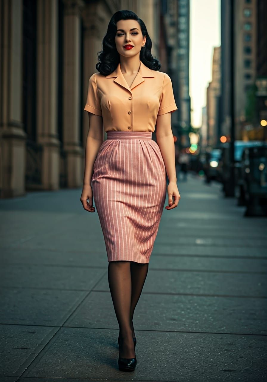 Ashley Park as 1950s Pin-Up Bombshell