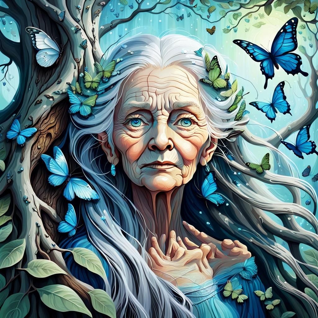 Enchanted Forest: Mother Nature in Watercolor Style