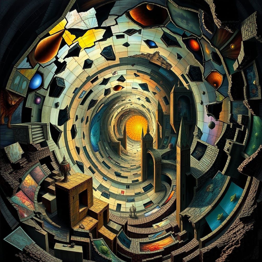 Fragmented Realities: A Multiverse Vortex