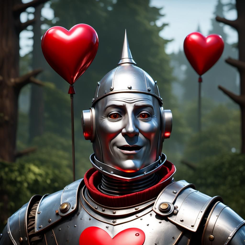 tin man singing if only I had a Heart while picturing a red ...