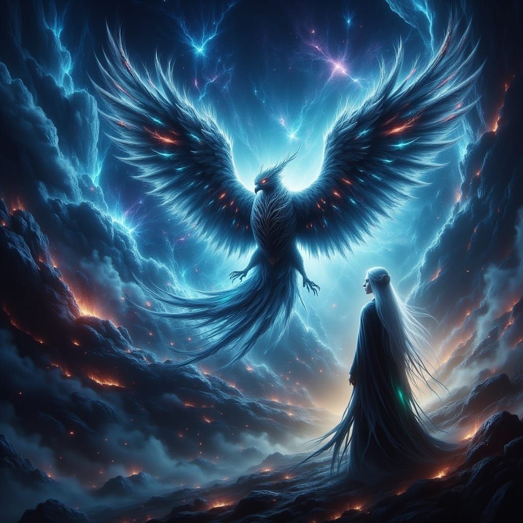 Majestic Griffin in Cosmic Horror Fantasy