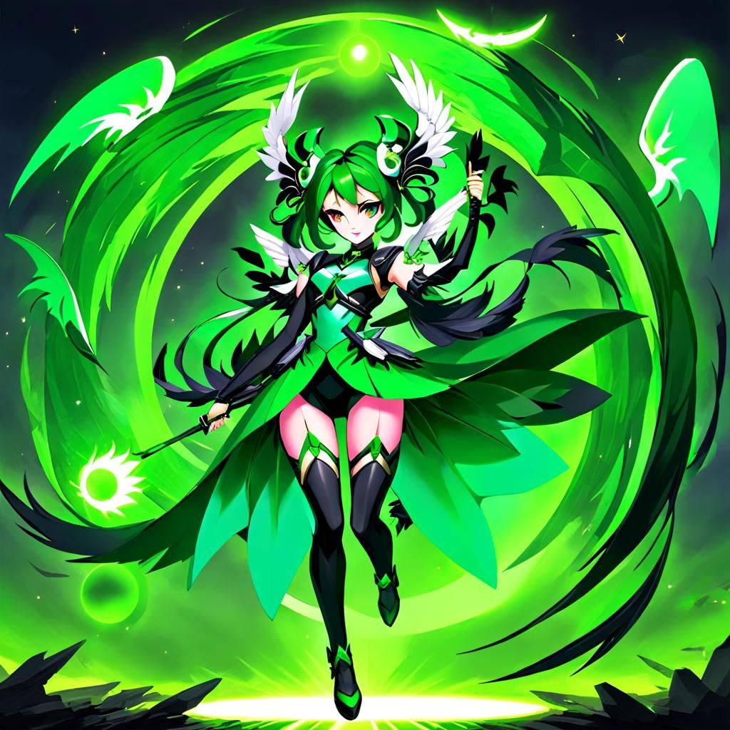 Nephalem of Balance: Angel and Demon in Anime Style