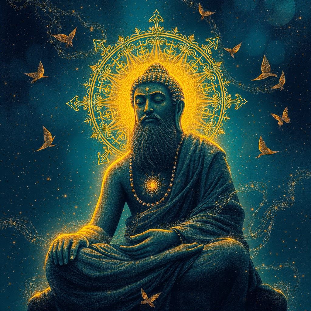 Surreal Self-Discovery Portrait in Ethereal Aesthetic