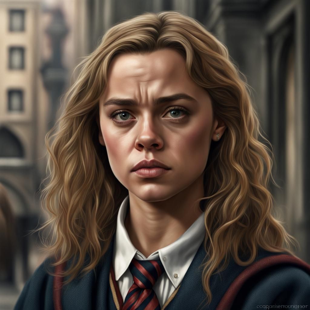 Leonardo DiCaprio as Hermione Granger in Movie Still