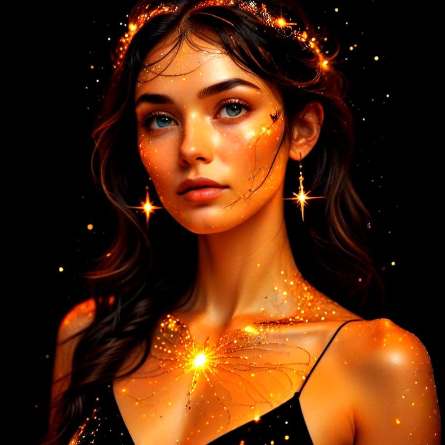 Starry Night Cosmic Dreamscape in Vibrant Sci-Fi Style