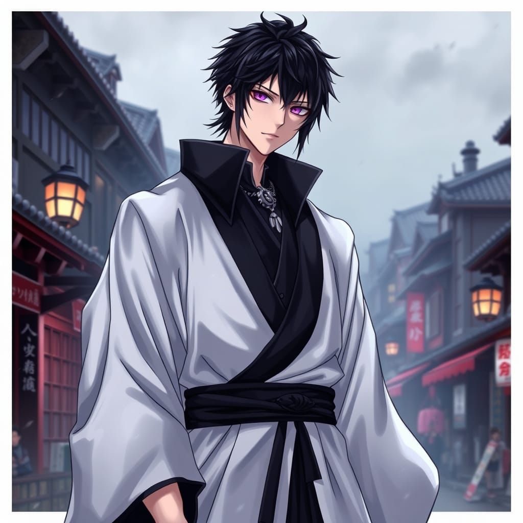 Quincy-Shinigami Hybrid in Karakura Town, Anime Style