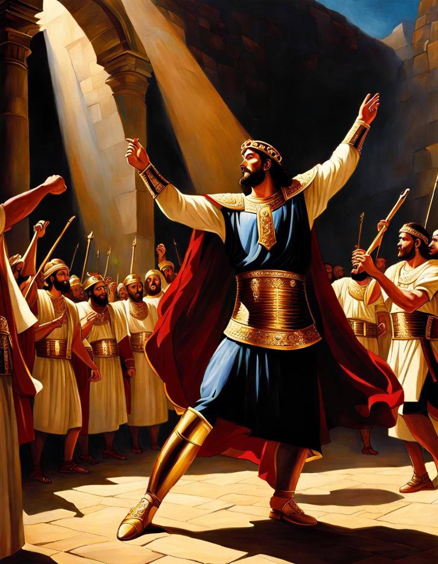 King David Dancing Before the Ark of the Covenant