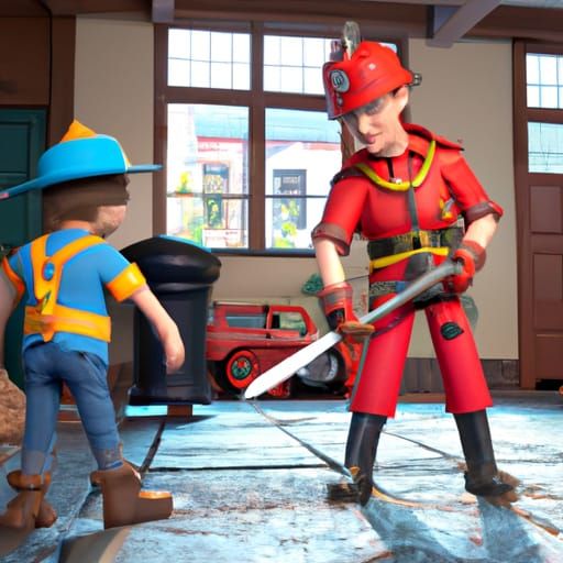 Fireman Sam and Postman Pat Epic Battle