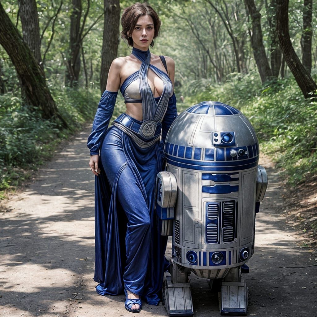 Charming Female R2-D2 Portrait