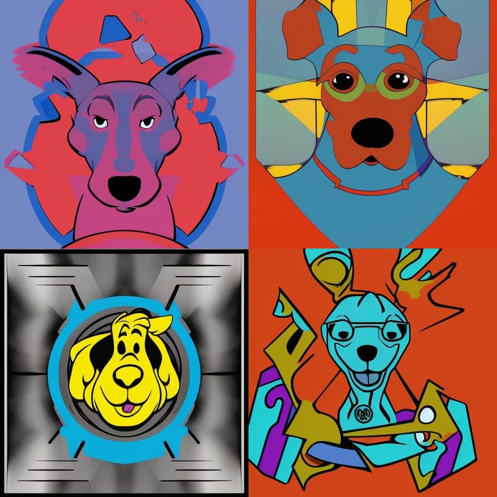 Scooby Doo Pop Art Screen Print