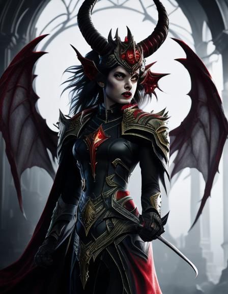 Female Demon in Raw Light
