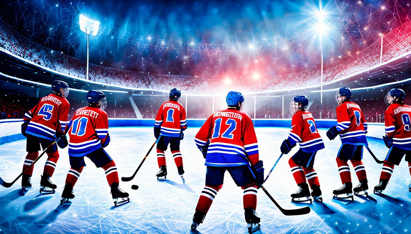 boys playing ice hockey