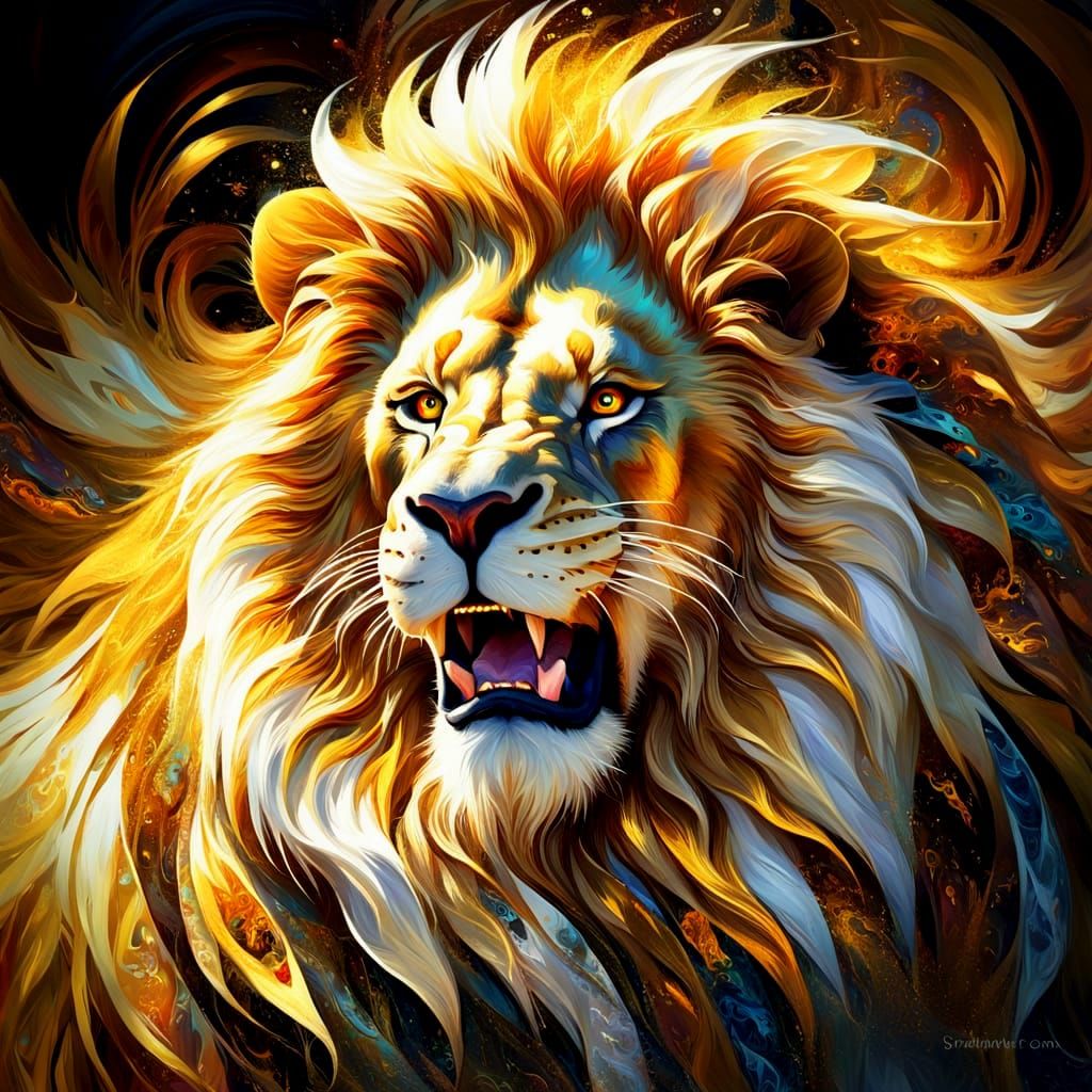 Roaring lion