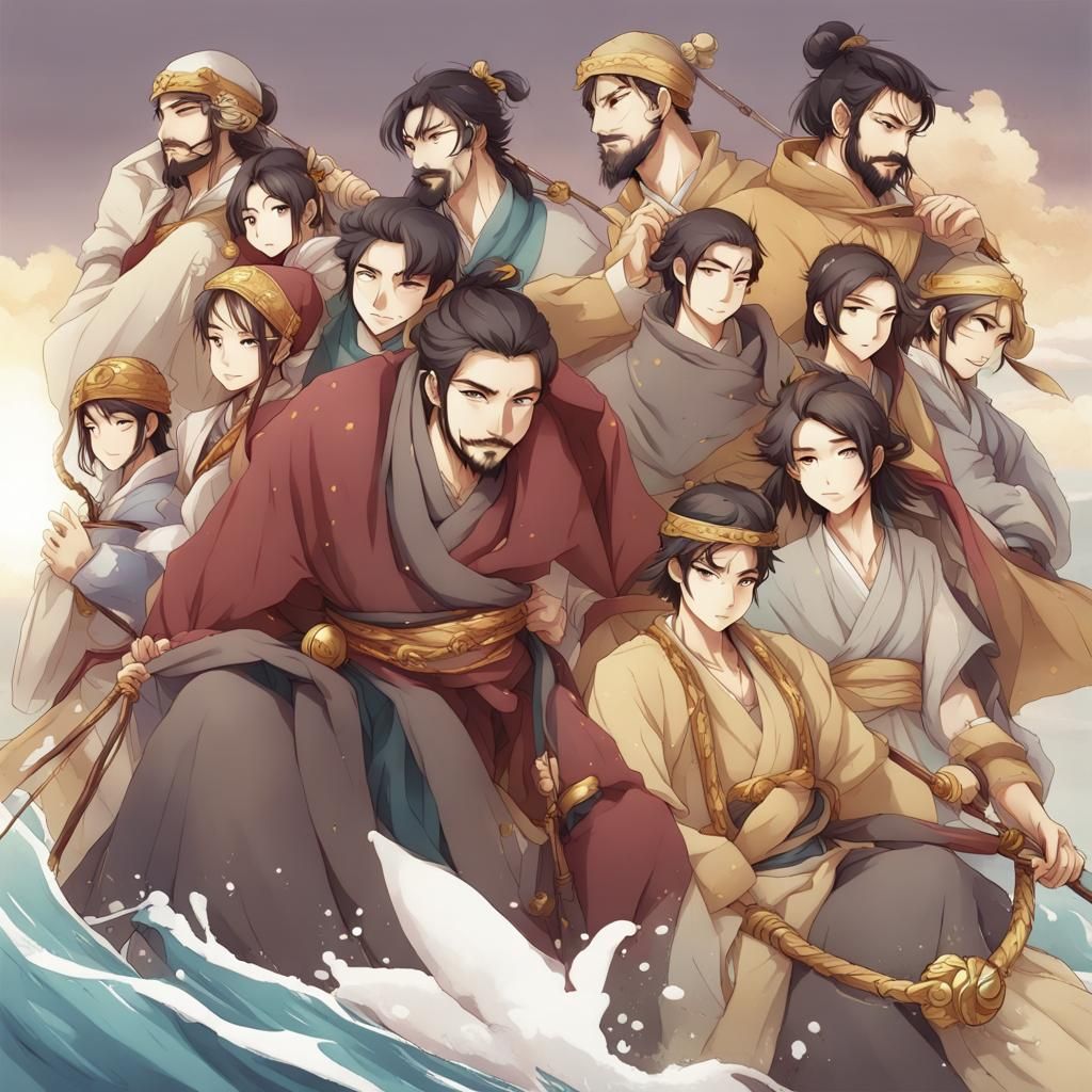 Marco Polo in Anime Key Visual Style