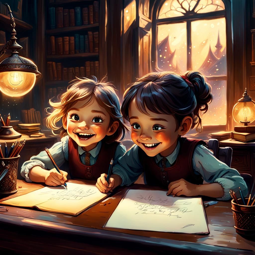 Children's Writing Dreams: Fantasy Concept Art