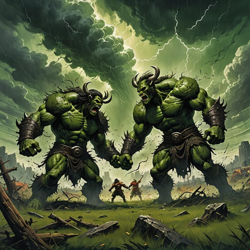 Giants Clash in Earth-Shattering Fantasy Battle